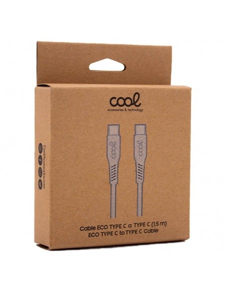 Cable USB COOL ECO universal tipo C a tipo C (1,5 metros)