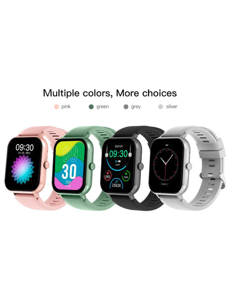 Smartwatch COOL Forest silicona negro (Llamadas, Salud, Deporte)