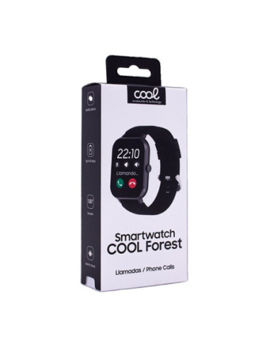 Smartwatch COOL Forest silicona negro...