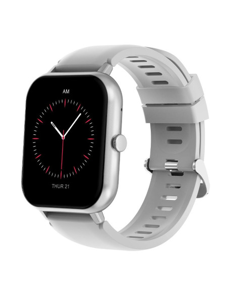 Smartwatch COOL Forest silicona gris (Llamadas, Salud, Deporte)
