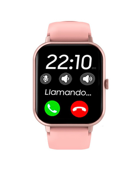Smartwatch COOL Forest silicona rosa (Llamadas, Salud, Deporte)