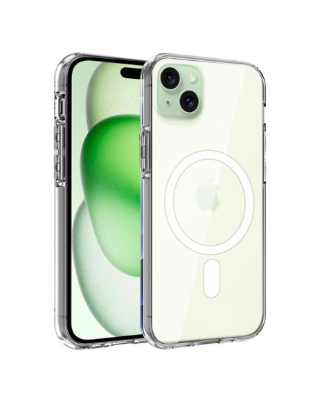 Carcasa TPU iPhone 15 Plus magnética transparente