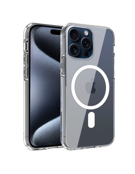 Carcasa TPU iPhone 15 Pro magnética transparente