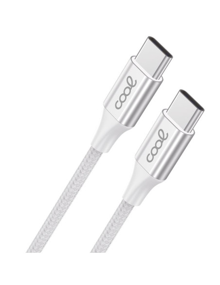 Cable USB COOL Nylon universal tipo C a tipo C (1,2 metros)