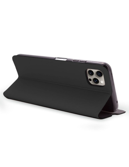 Funda libro soporte TPU iPhone 15 Pro Max Elegance negra