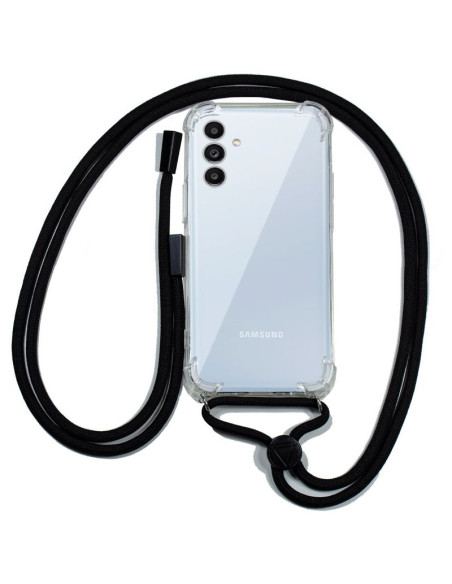 Carcasa TPU transparente Samsung A136 Galaxy A13 5G / A04s cordón negro