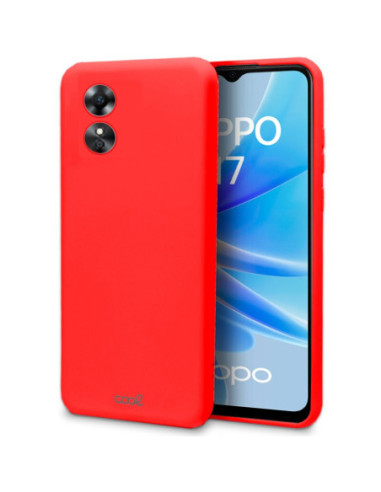 Carcasa TPU cama tela Oppo A17 roja