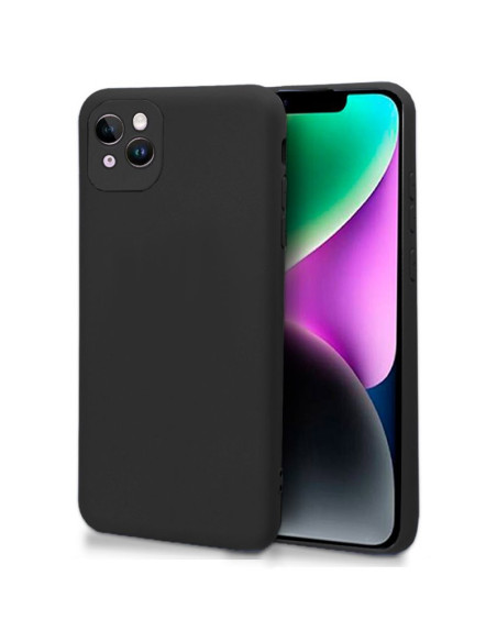 Carcasa TPU cama tela iPhone 14 negra