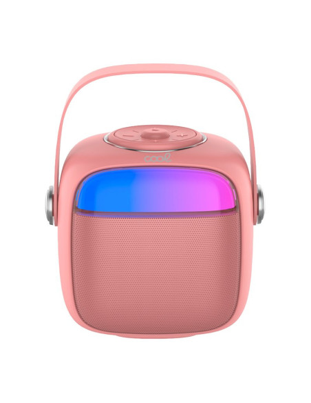Altavoz universal Bluetooth 6W COOL Mini Karaoke + icrófono rosa