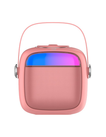 Altavoz universal Bluetooth 6W COOL Mini Karaoke + icrófono rosa