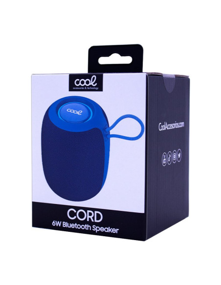 Altavoz universal Bluetooth 6W COOL Cord TWS azul marino