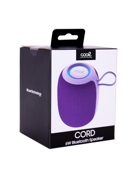 Altavoz universal Bluetooth 6W COOL Cord TWS violeta