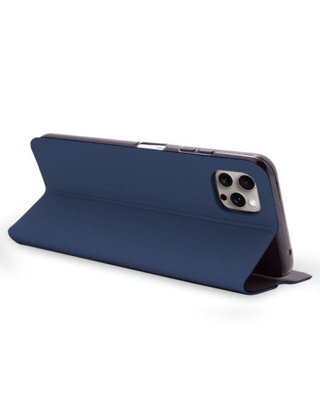 Funda libro soporte TPU iPhone 15 Pro Max Elegance azul marino