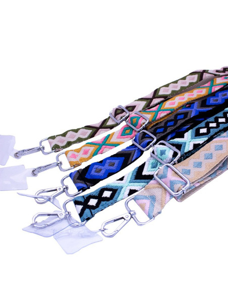 Correa colgante universal con tarjeta para smartphone cenefas azul turquesa