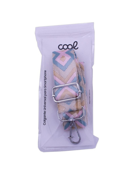 Correa colgante universal con tarjeta para smartphone cenefas beige