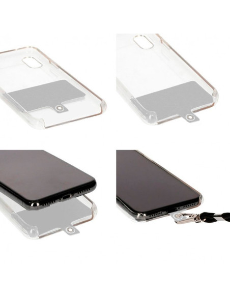 Correa colgante universal con tarjeta para smartphone cenefas beige