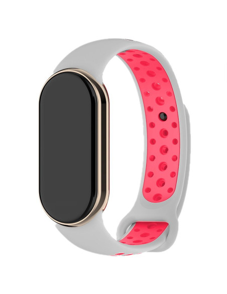 Correa deportiva Xiaomi Smart Band 8 gris y rosa