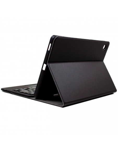 Funda polipiel con teclado Bluetooth Samsung Galaxy Tab S6 Lite / S6 Lite 2022 (P610 / P615 / P619) 10,4 pulgadas negra