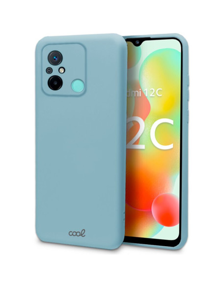 Carcasa TPU cama tela Xiaomi Redmi 12C azul celeste