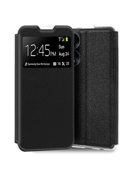 Funda libro soporte TPU Oppo A18 y A38 negra