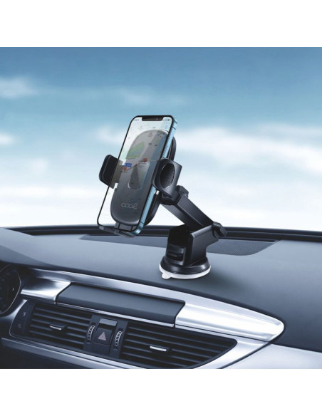 Soporte ventosa universal móvil para coche Cool One Click negro