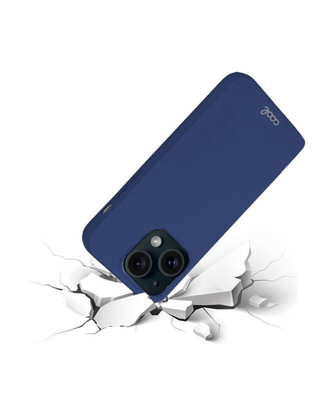 Carcasa biodegradable iPhone 15 PBAT ecológico azul marino