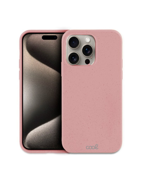 Carcasa biodegradable iPhone 15 Pro Max PBAT ecológico rosa