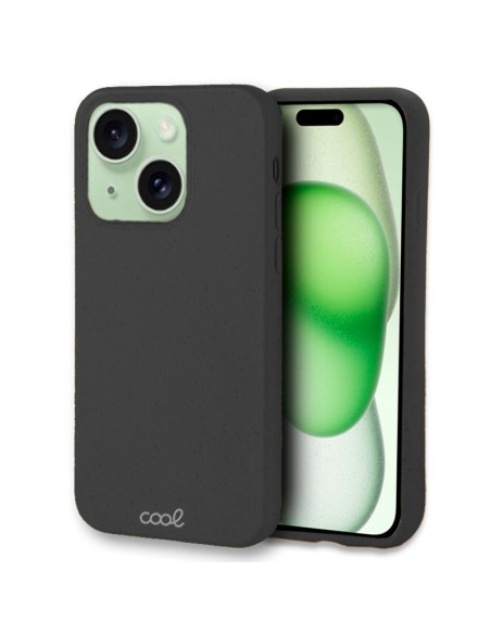 Carcasa biodegradable iPhone 15 Plus PBAT ecológico negra