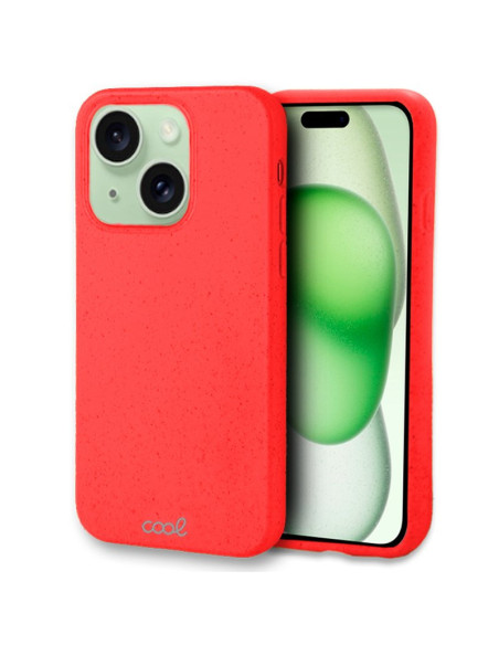 Carcasa biodegradable iPhone 15 Plus PBAT ecológico roja