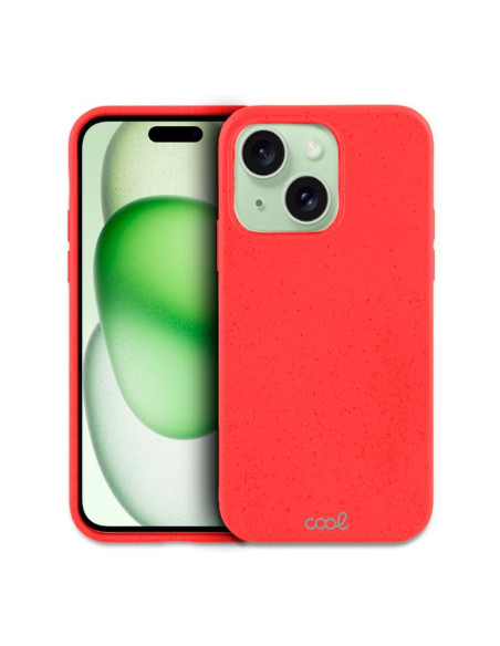 Carcasa biodegradable iPhone 15 Plus PBAT ecológico roja