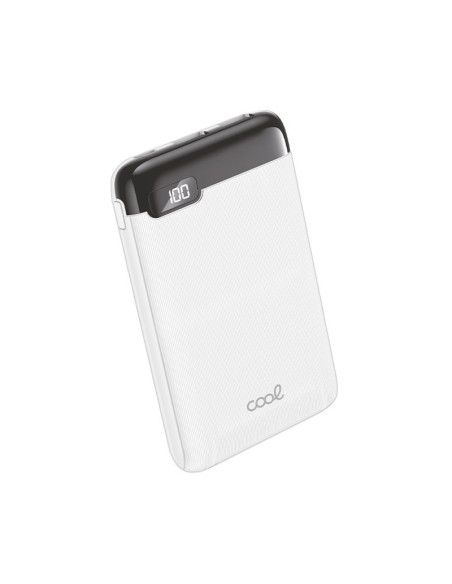 Batería externa con pantalla Power Bank 5000 mAh COOL Display 10W blanca