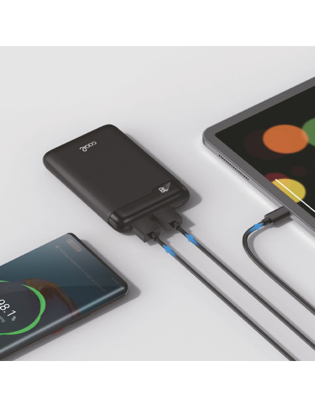 Batería externa con pantalla Power Bank 5000 mAh COOL Display 10W negra