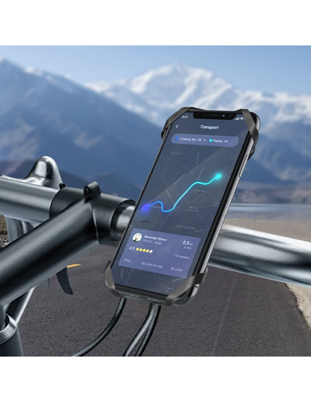 Soporte universal manillar COOL para patinete / bici / moto ajustable entre 4 y 7 pulgadas