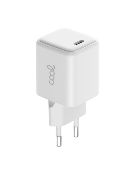 Cargador red universal ultra rápido (PD) toma tipo C COOL (35W) blanco