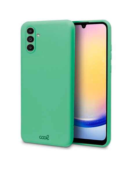 Carcasa TPU cama tela Samsung A256 Galaxy A25 5G verde menta