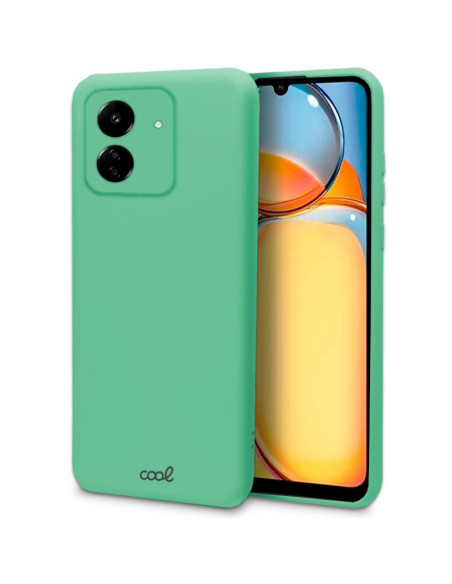 Carcasa TPU cama tela Xiaomi Redmi 13C / Poco C65 verde menta