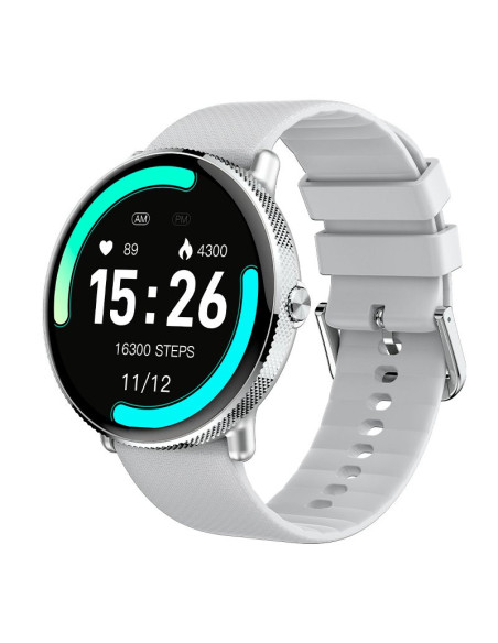Smartwatch COOL Forever pantalla AMOLED silicona gris (Llamadas, salud, deporte)