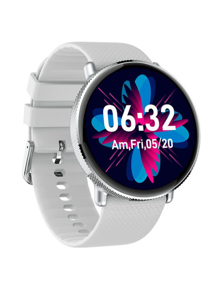 Smartwatch COOL Forever pantalla AMOLED silicona gris (Llamadas, salud, deporte)