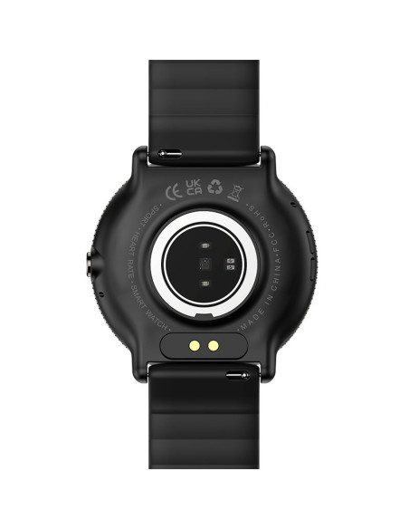 Smartwatch COOL Forever pantalla AMOLED silicona negro (Llamadas, salud, deporte)