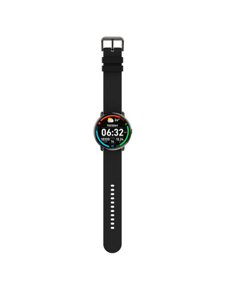 Smartwatch COOL Forever pantalla AMOLED silicona negro (Llamadas, salud, deporte)