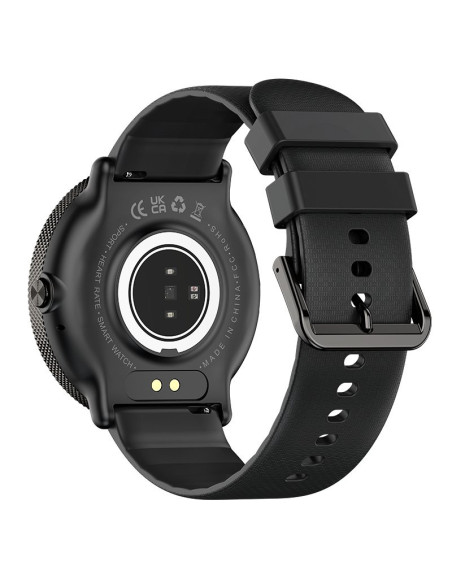 Smartwatch COOL Forever pantalla AMOLED silicona negro (Llamadas, salud, deporte)