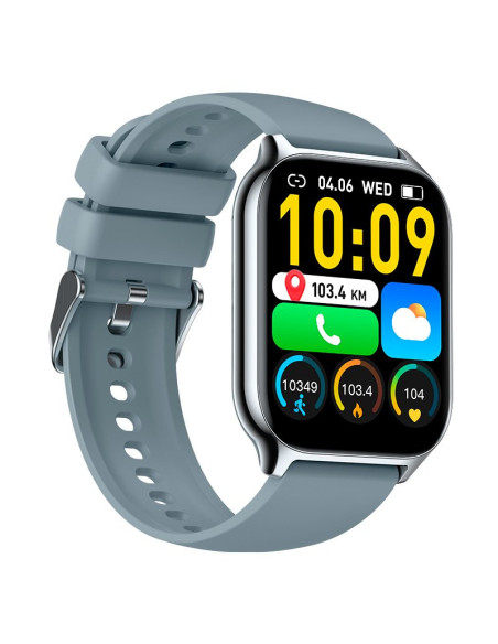 Smartwatch COOL Nova silicona gris (Llamadas, salud, deporte)