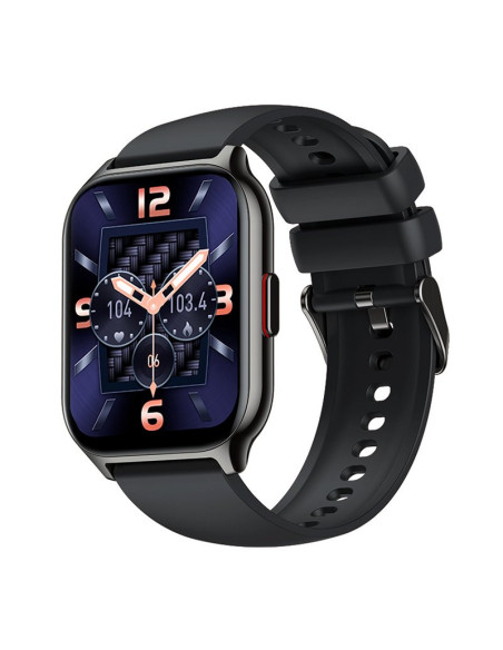 Smartwatch COOL Nova silicona negro (Llamadas, salud, deporte)
