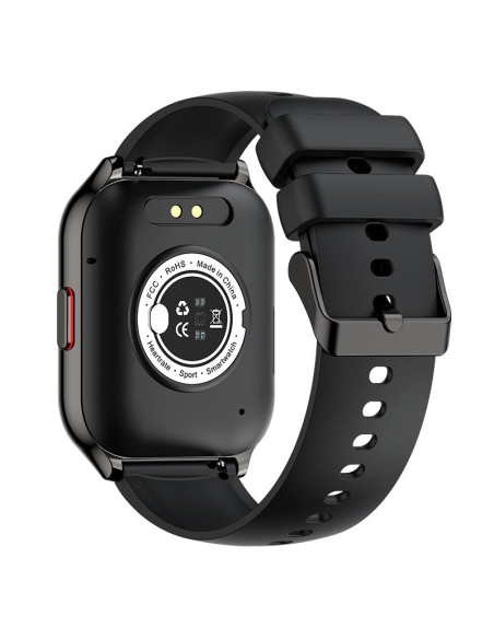 Smartwatch COOL Nova silicona negro (Llamadas, salud, deporte)