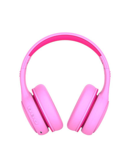 Auriculares Bluetooth estéreo cascos infantiles COOL Kids rosas (Volumen limitado)