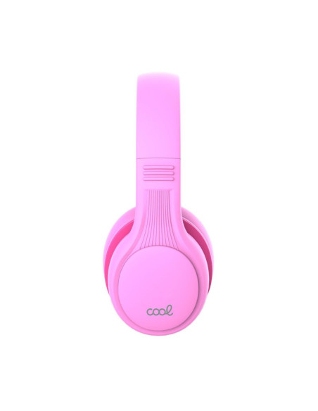 Auriculares Bluetooth estéreo cascos infantiles COOL Kids rosas (Volumen limitado)