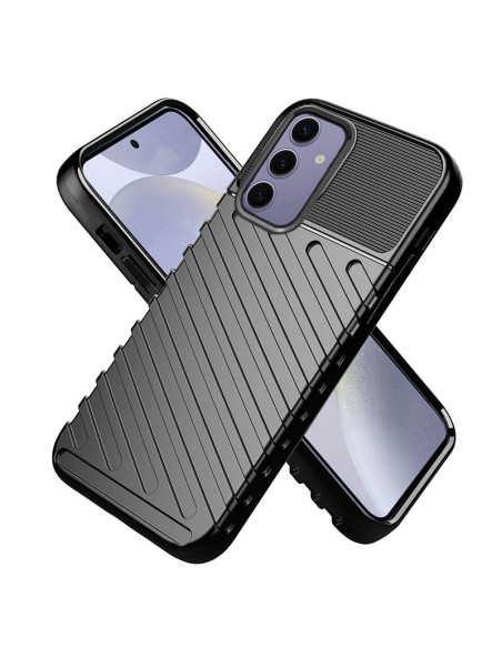 Carcasa TPU reforzada Samsung S921 Galaxy S24 antihuellas negra