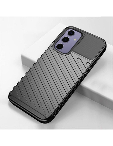 Carcasa TPU reforzada Samsung S921 Galaxy S24 antihuellas negra