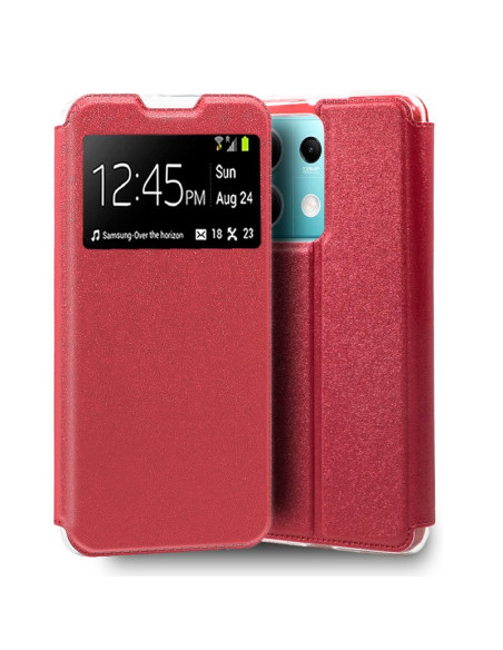 Funda libro soporte TPU Xiaomi Redmi Note 13 5G roja
