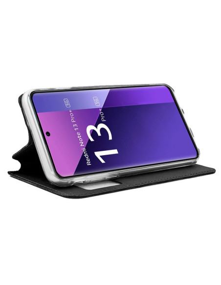Funda libro soporte TPU Xiaomi Redmi Note 13 Pro Plus 5G negra
